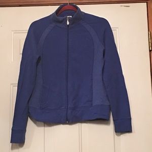 Blue workout jacket